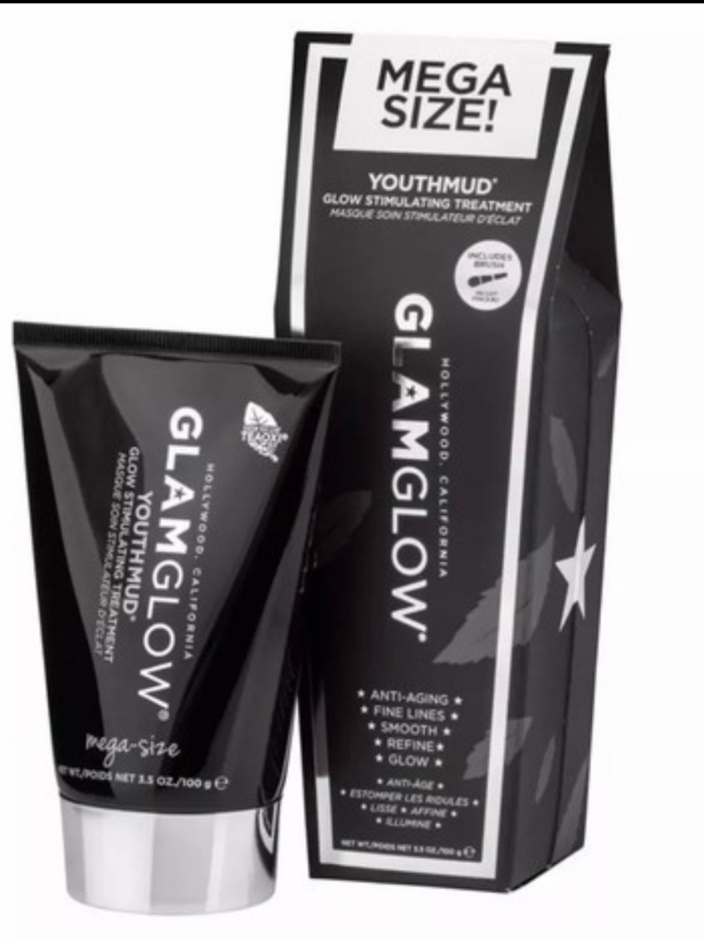 Glamglow BNIB youthmud MEGA size 3.5 oz